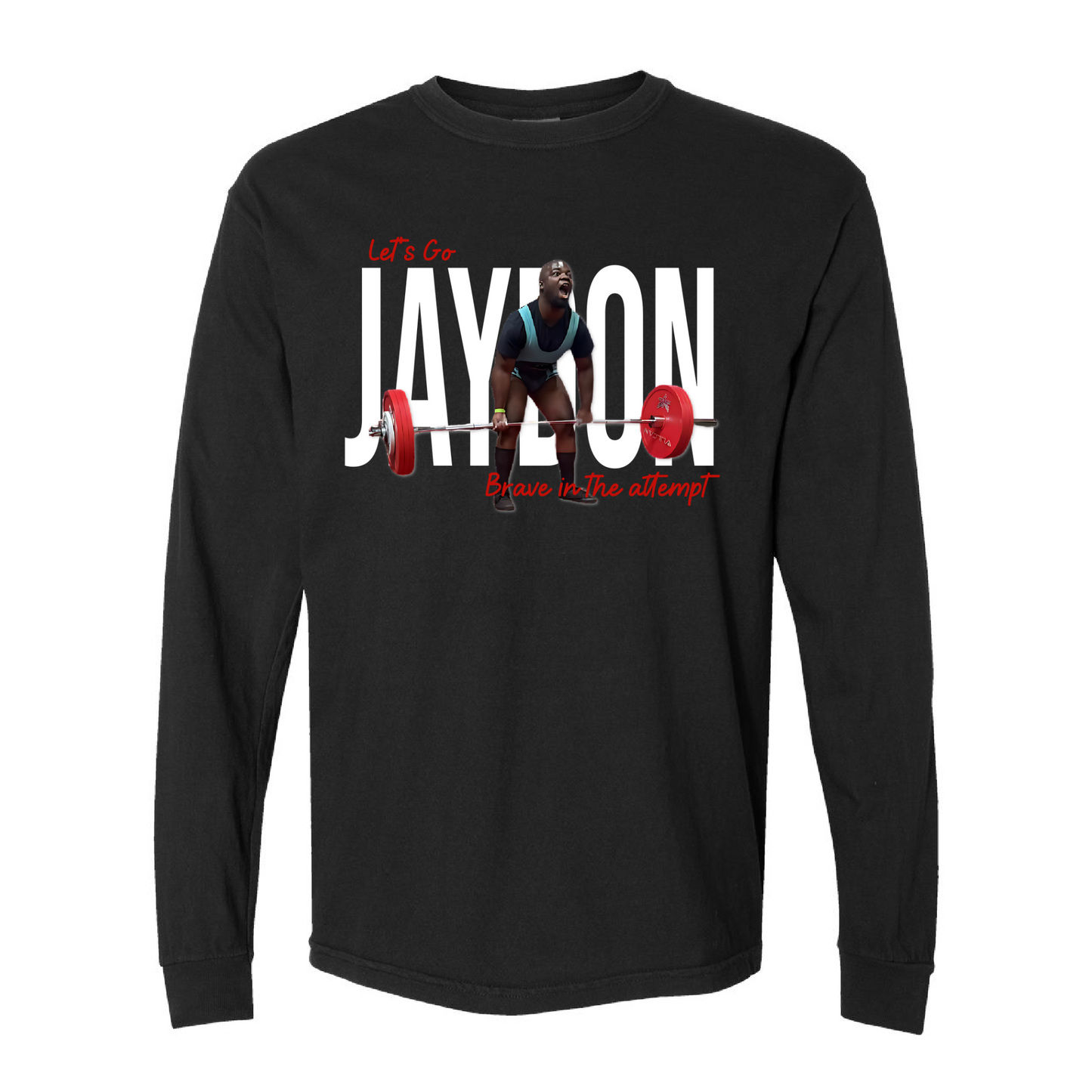 Custom Long Sleeve Weightlifting Tee