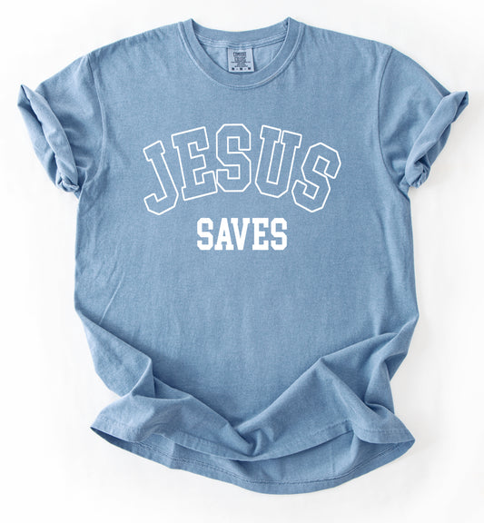 Blanchard Mission Trip Fundraiser - Jesus Saves Shirt/ Youth and Adult Sizes/Comfort Colors Brand