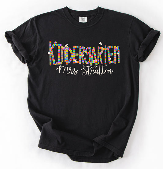 Custom Teacher Name and Grade Back To School Shirt/ Students or Teachers Shirt/ All Grades Available/  Back To School