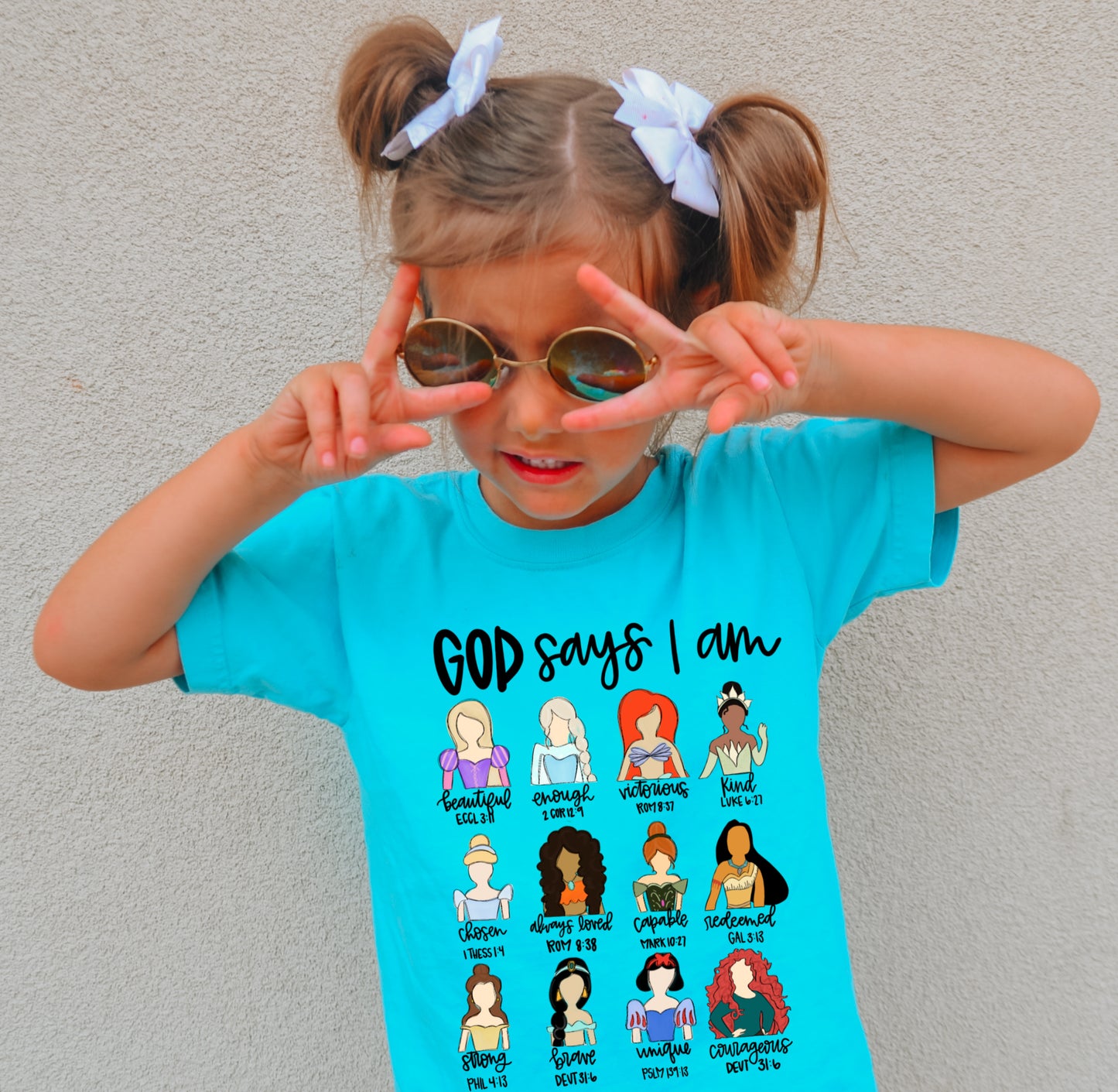 God Says I Am Princess Shirt/ Comfort Colors/ Youth and Adult Sizing