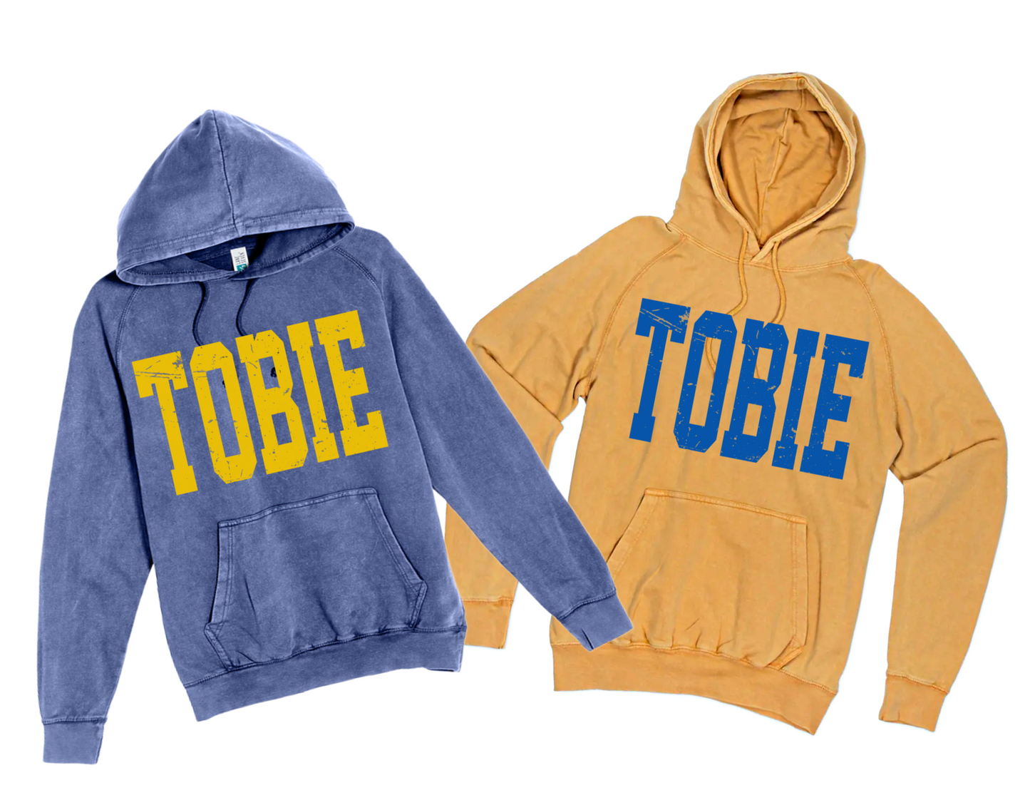 Tobie Hoodies/ Senatobia Warriors -TOBIE Acid Washed Hoodie / Quality Acid Washed Hoodie