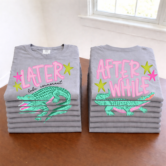 Comfort Colors or Bella Canvas Later Lake Cormorant Gators Shirt/ Youth and Adult Sizes