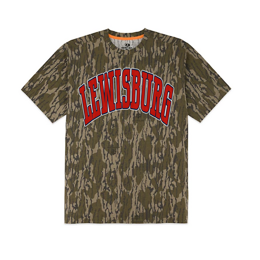 Camo Lewisburg Tee/ Either Mossy Oak New Bottomland or Real Tree Max Print