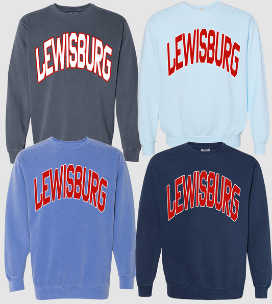 Lewisburg Comfort Color Brand Sweatshirt/ Adult Sizes