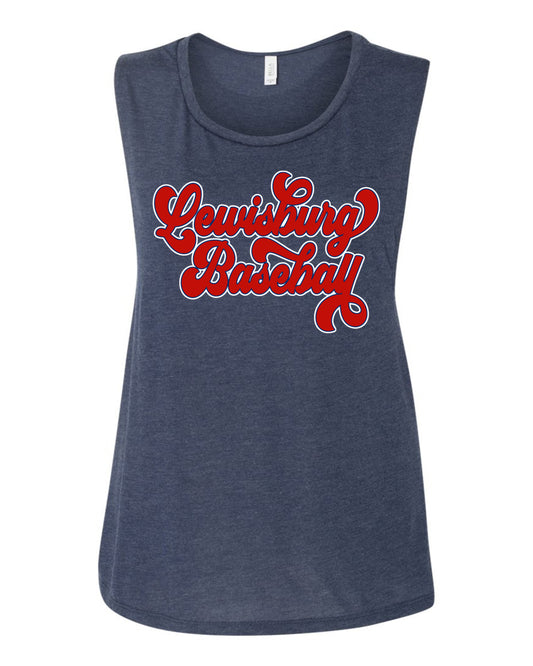 Lewisburg Baseball Bella Muscle Tank