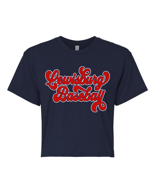 Lewisburg Baseball Cropped Tee