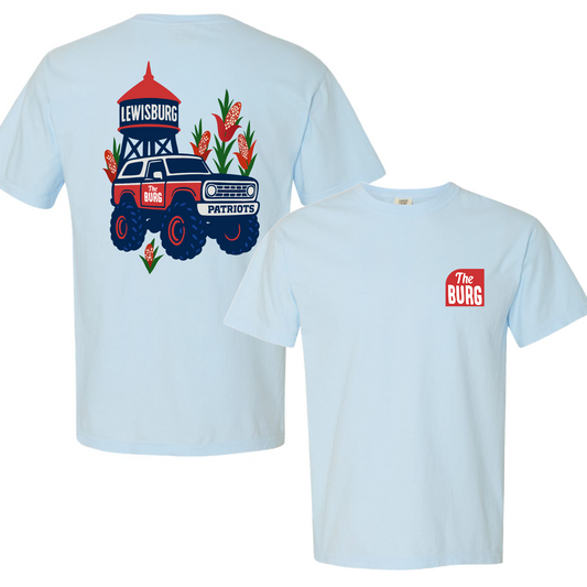 Lewisburg Volleyball Fundraiser - Comfort Colors Lewisburg Bronco Shirt