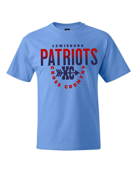 Lewisburg Cross Country Short Sleeve Hanes Beefy Tee
