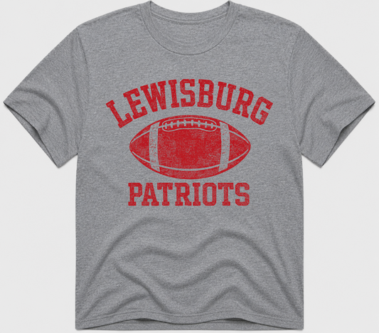 Comfort Colors Patriots Football Game Day Tee/ Lewisburg Patriots/ Youth and Adult Sizes - Football Shirt