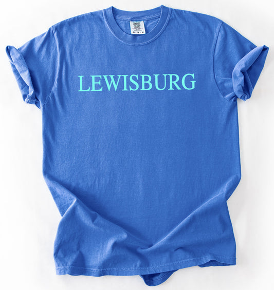 Lewisburg Volleyball Fundraiser - Comfort Colors Lewisburg Patriots Seaside Shirt/ Youth and Adult Sizes