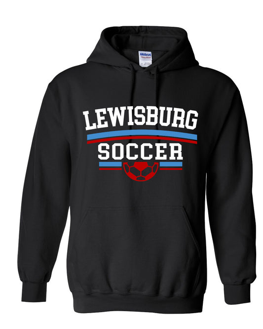 Lewisburg Soccer Hoodie Fundraiser - Black Hooded Sweatshirt