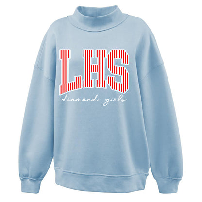 Lewisburg Diamond Girls Baby Blue Mockneck