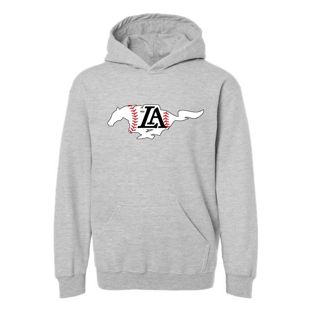 Mustangs Baseball Hoodie/ Youth and Adult Sizes - Lipscomb Academy