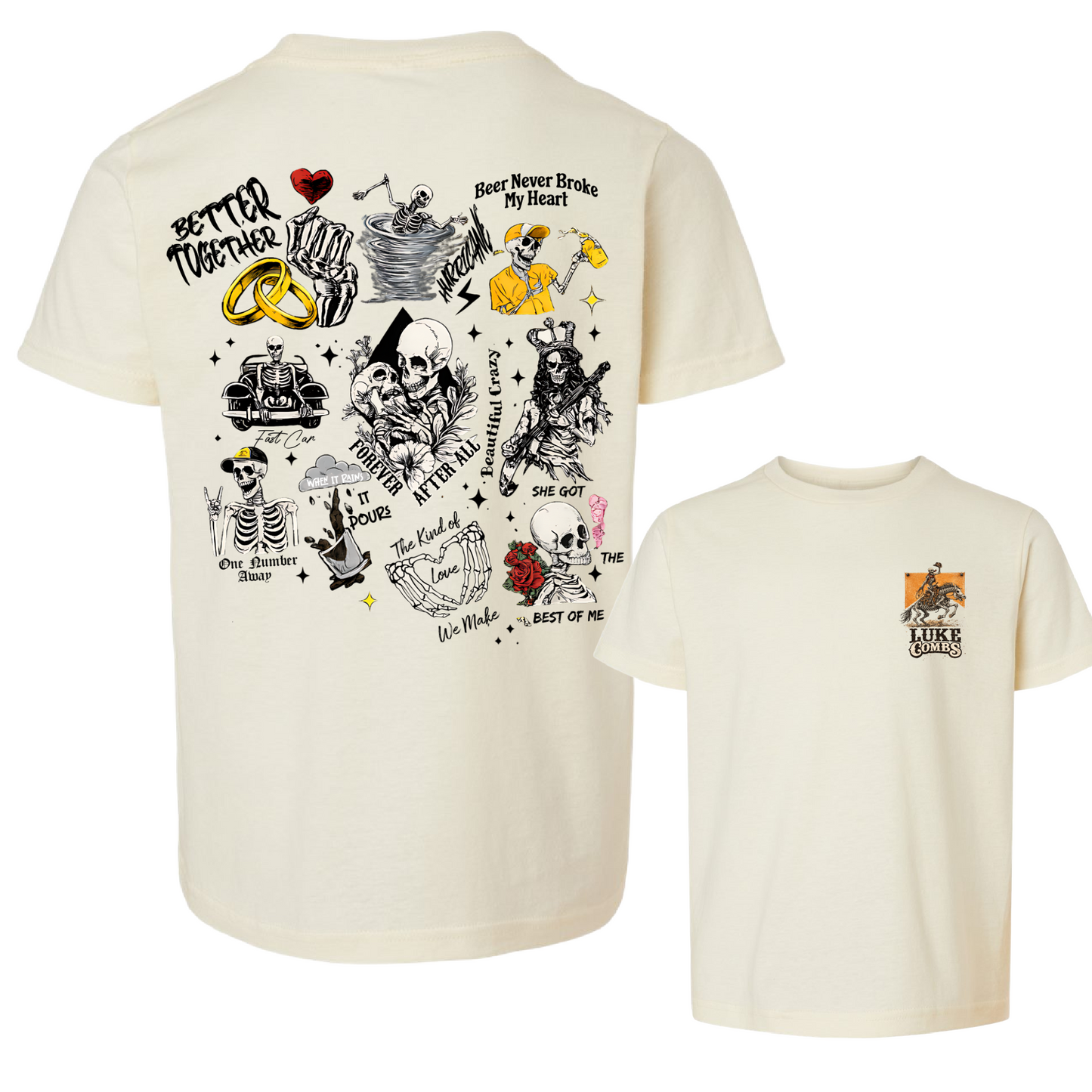 Western Country Concert Shirt/ Beautiful Crazy Tee
