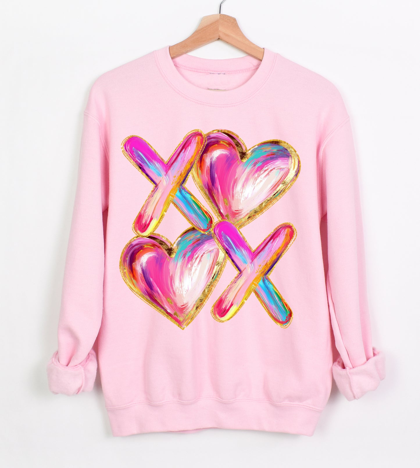 Gildan or Bella Canvas XOXO Valentines Sweatshirt/Valentines Sweatshirts/ Youth and Adult Sizes