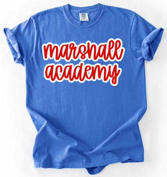 Comfort Colors Marshall Academy Patriots  Shirt/ Youth and Adult Sizes
