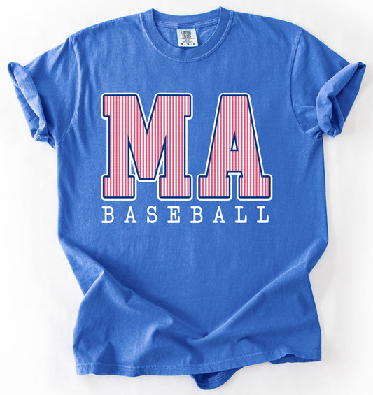 Comfort Colors or Gildan Softstyle Marshall Academy Patriots Baseball Shirt/ Youth and Adult Sizes