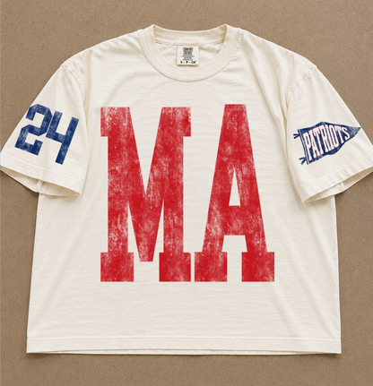Custom Comfort Colors Number Marshall Academy Spiritwear Shirts/Football /Baseball or Softball/ Custom Boxy Crops