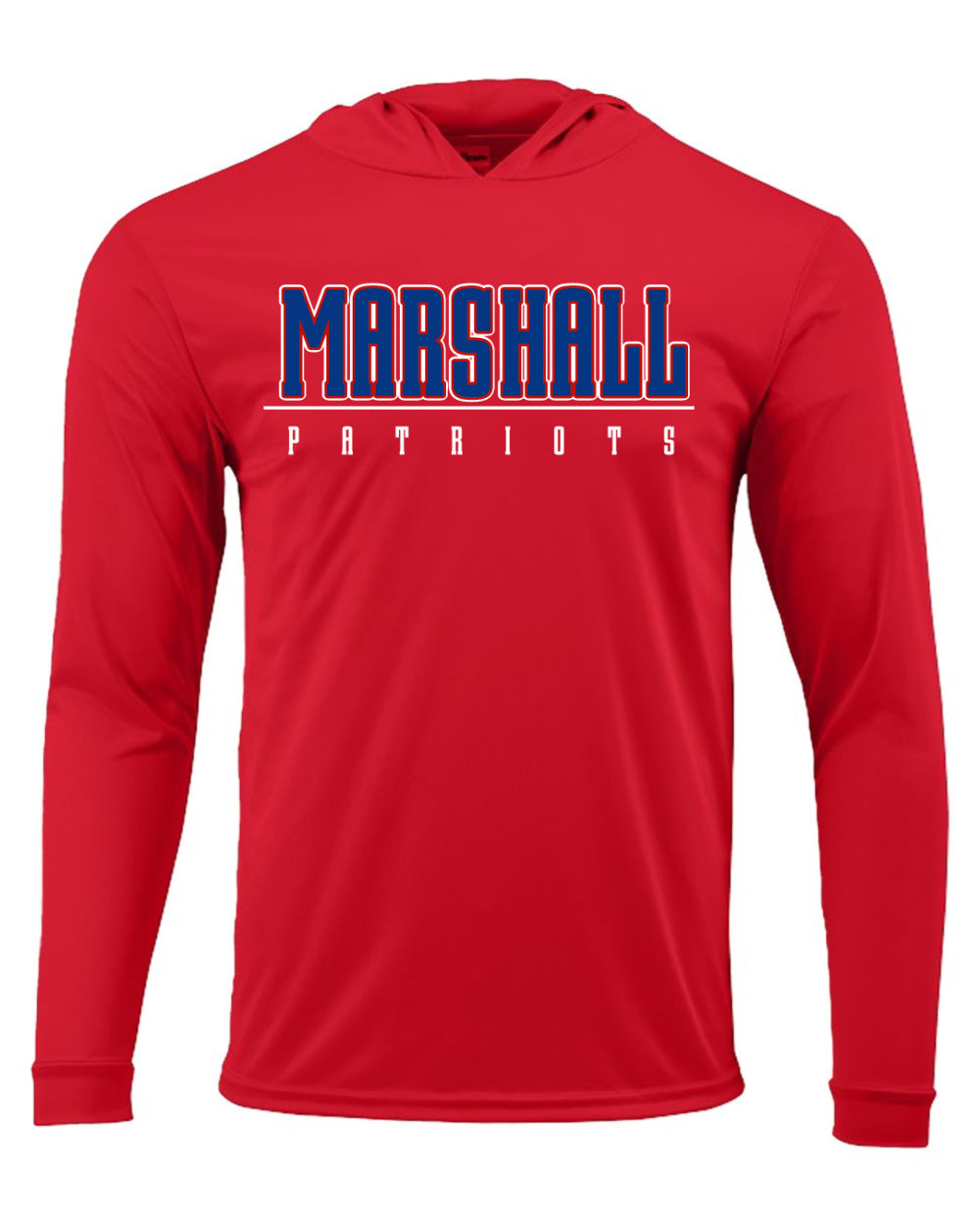 Long Sleeve Drifit Marshall Hoodie/ Youth and Adult Sizes
