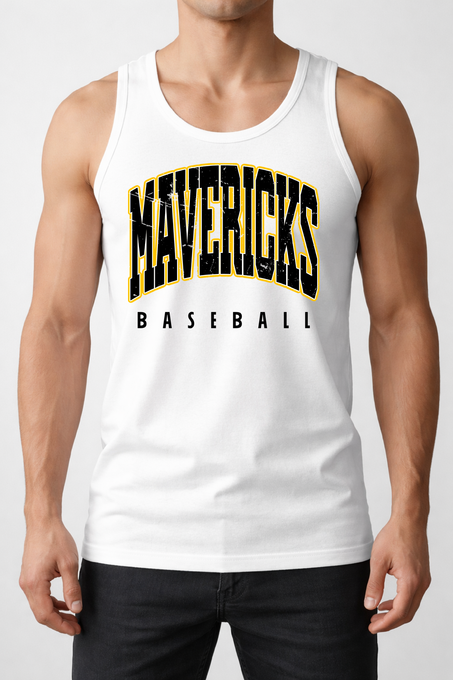 Mavericks Baseball Tank/ Mavericks Baseball Shirt/  Adult Sizes - Mavs Baseball
