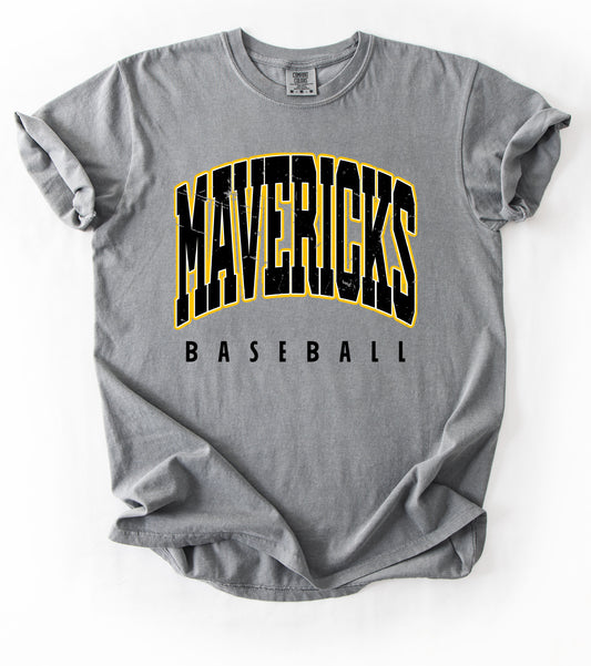 Comfort Colors Mavericks Shirt/ Youth and Adult Sizes - Mavs Baseball