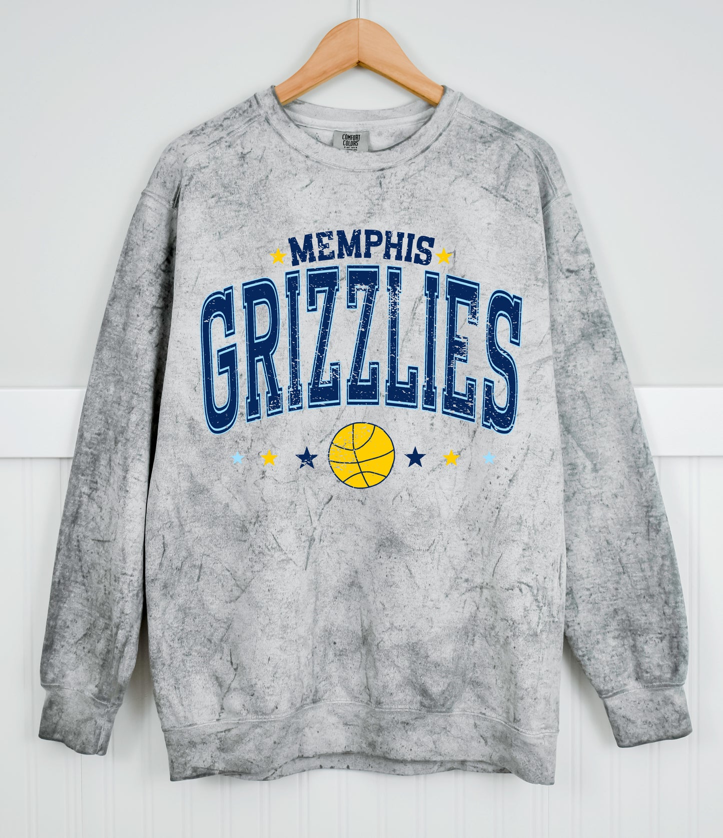 Comfort Colors Color Blast Grizzlies Retro Sweatshirt