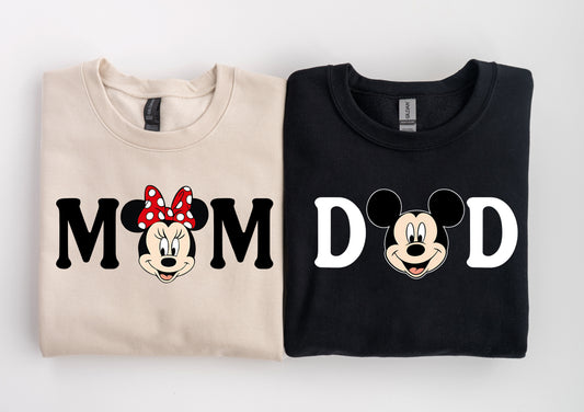 Bella Canvas or Gildan Mom and Dad Matching Family Magical Vacation Sweatshirt / Best Day Ever