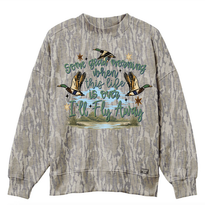 Official Mossy Oak Bottomland Mocknecks - Preorder - I'll Fly Away Print/ Religious Mocknecks