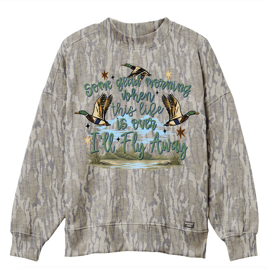 Official Mossy Oak Bottomland Mocknecks - Preorder - I'll Fly Away Print/ Religious Mocknecks