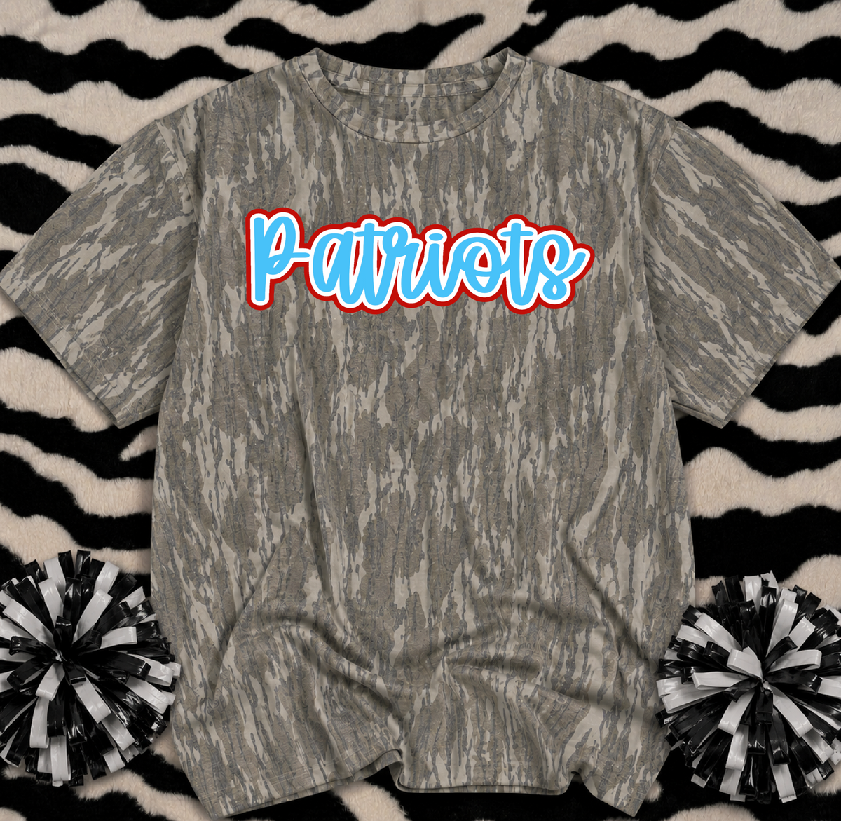 Mossy Oak Camo Shirt/  Patriots Shirt/Lewisburg or Marshall Academy Shirt/ Youth and Adult Sizes