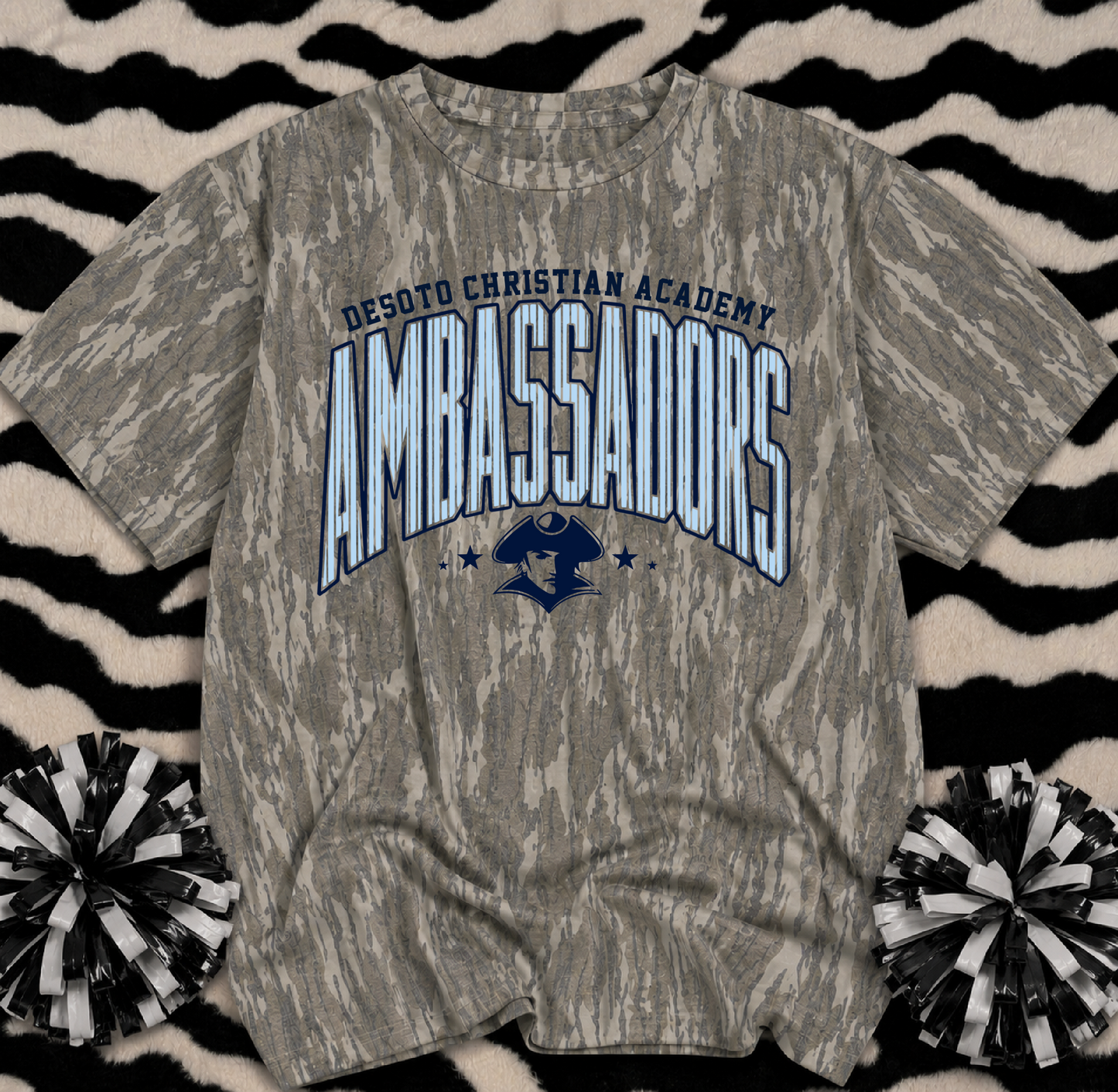 Mossy Oak Camo Desoto Christian Academy Ambassadors Shirt/Youth and Adult Sizes
