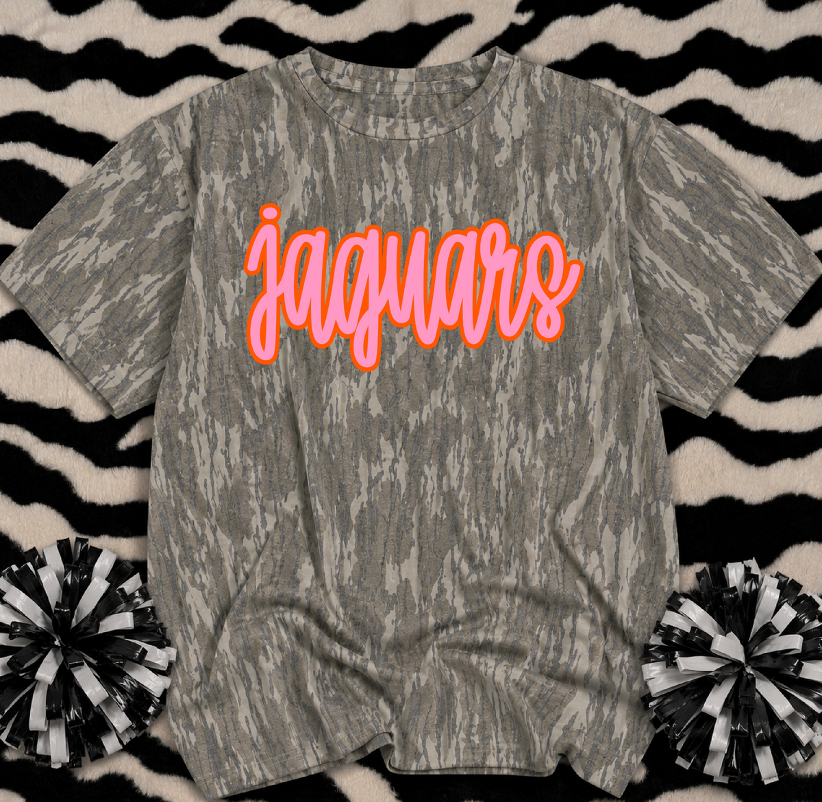 Mossy Oak Camo Desoto Central Jaguars Shirt/Youth and Adult Sizes - DC Jags Shirt - Pink Out