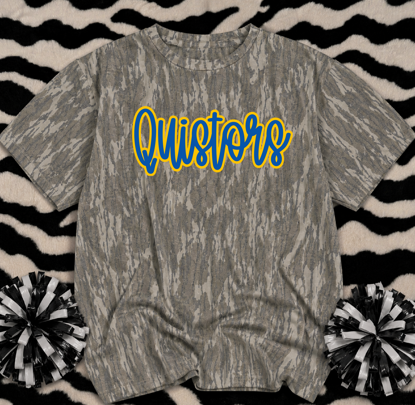 Mossy Oak Camo Olive Branch Quistors Shirt/ Youth and Adult Sizes