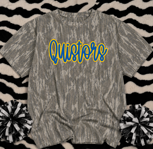 Mossy Oak Camo Olive Branch Quistors Shirt/ Youth and Adult Sizes