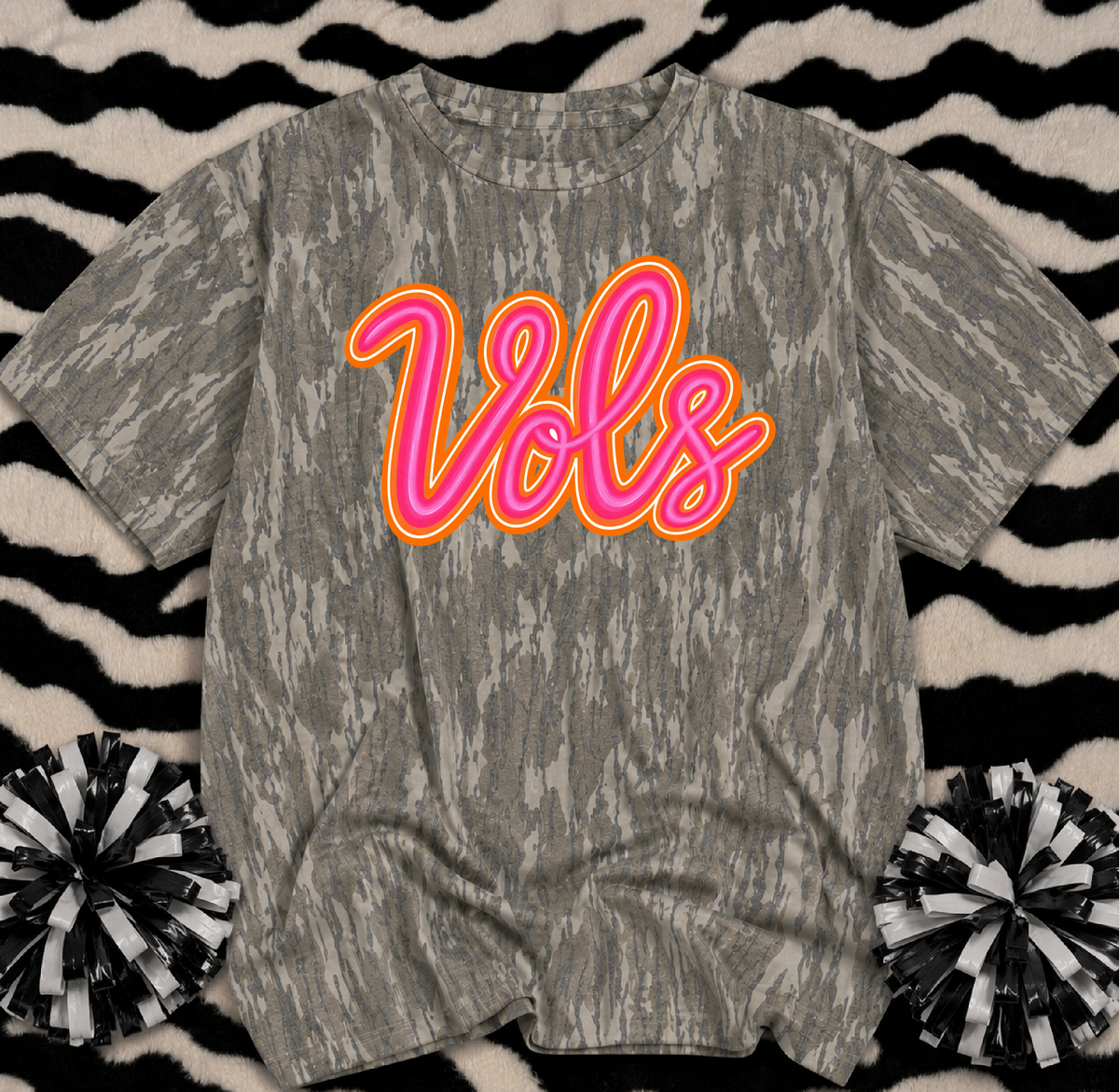 Mossy Oak Camo Vols Shirt/ Youth and Adult Sizes