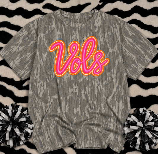 Mossy Oak Camo Vols Shirt/ Youth and Adult Sizes