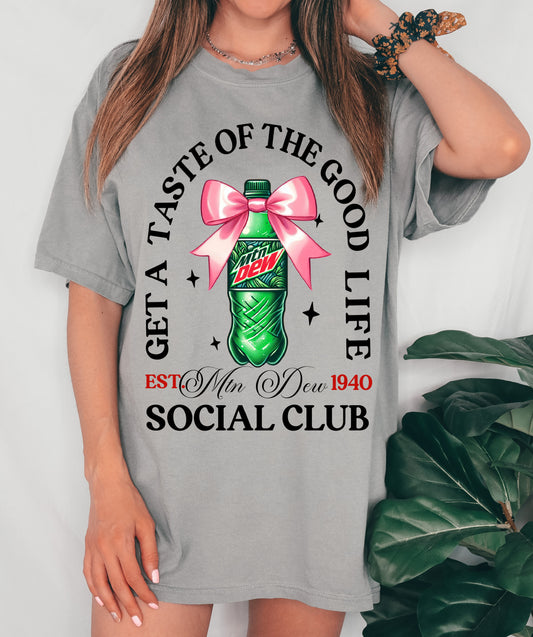 Mountain Dew Social Club/ Comfort Colors or Bella Canvas Tee/ Coke Tee
