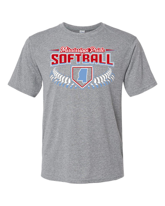 Drifit Mississippi Pride Softball Shirt/ Youth and Adult Sizes
