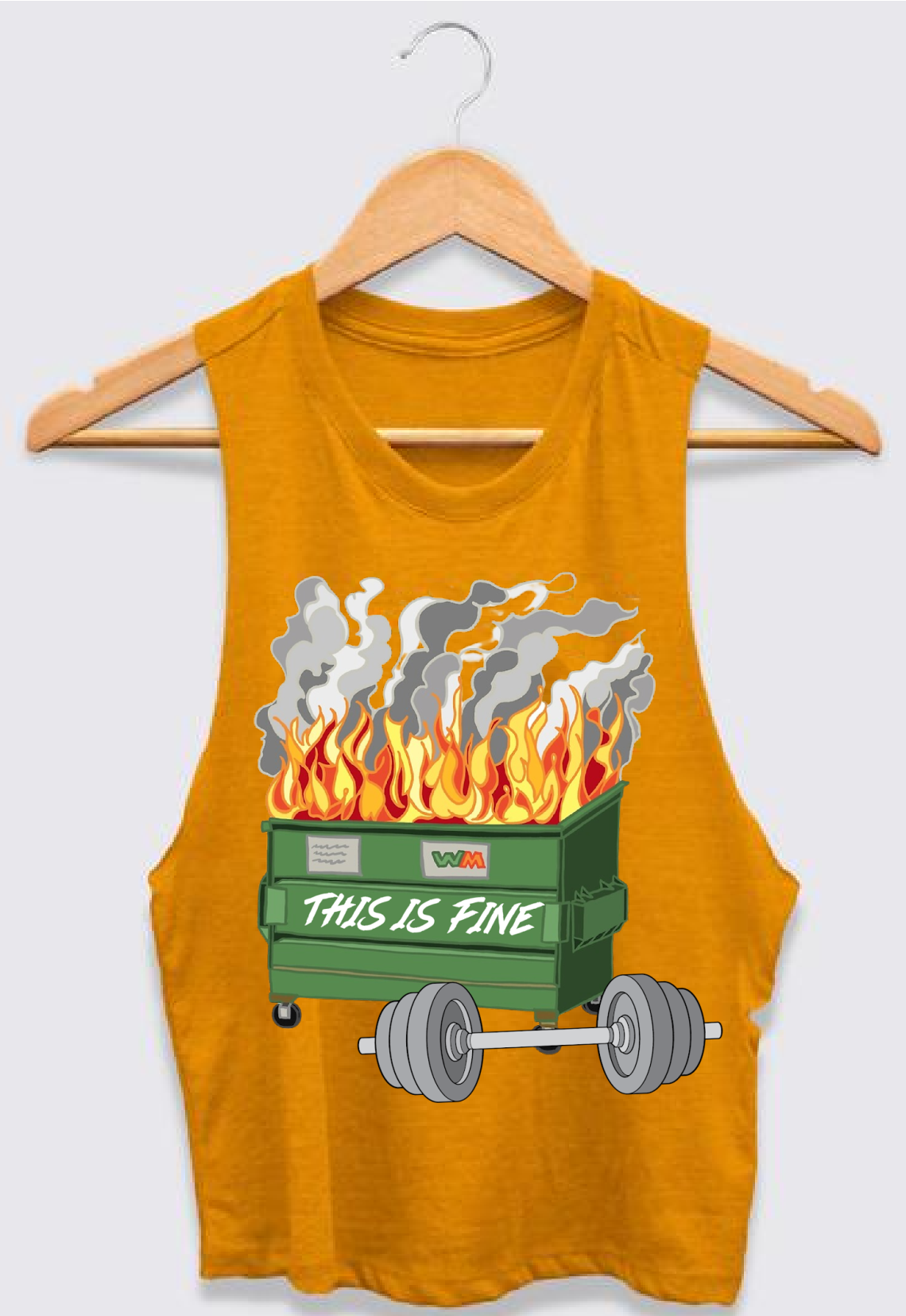 Dumpster Fire Shirts/ Tee or Cropped Tank
