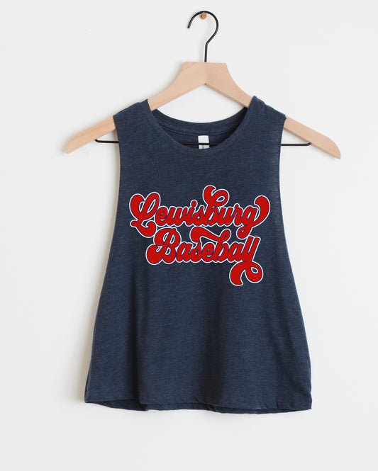 Lewisburg Baseball Cropped Tank