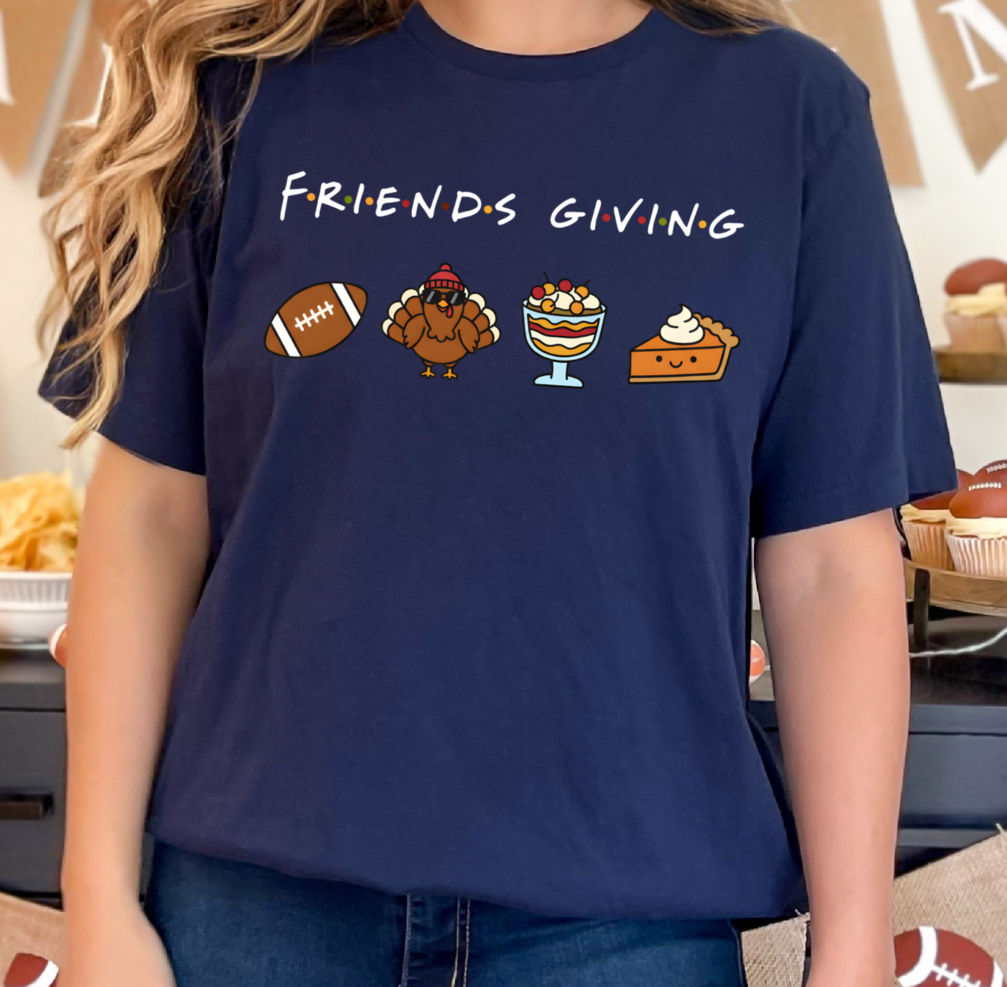Comfort Colors or Bella Canvas Friendsgiving Holiday Tee/ Friends Thanksgiving Shirt