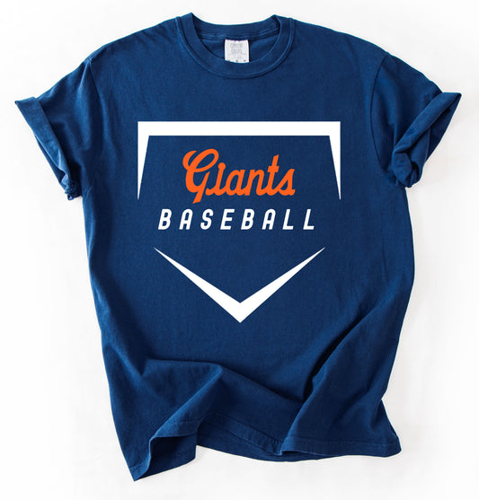 Comfort Colors or Gildan Softstyle Giants Baseball Shirt/ Youth and Adult Sizes
