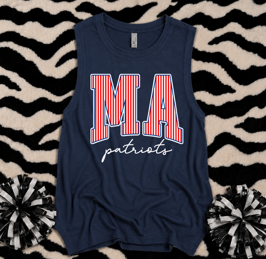 LAT Brand Marshall Academy Patriots Tank/ MA Patriots Tank Top/ Adult Sizes