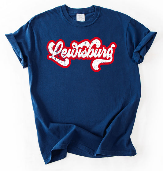 Gildan Softstyle or Comfort Colors - Lewisburg Patriots Shirt /Youth and Adult Sizes - Lewisburg