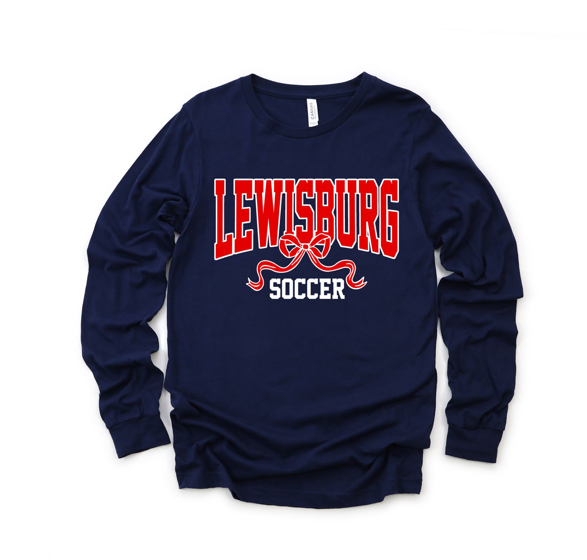 Bella or Gildan Patriots Lewisburg Soccer Sweatshirt / Youth and Adult Sizes/ Lewisburg -Desoto County Schools