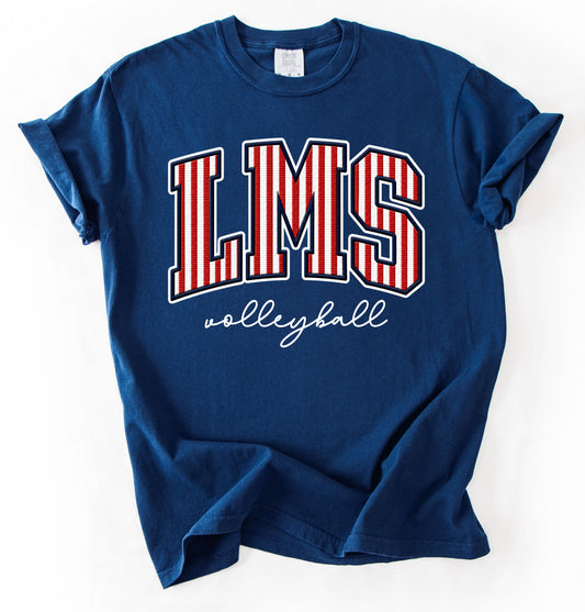 Comfort Colors or Gildan Softstyle LMS Volleyball Tee/ Super Cute Tees - Unisex Sized/Volleyball Youth and Adult Sizes