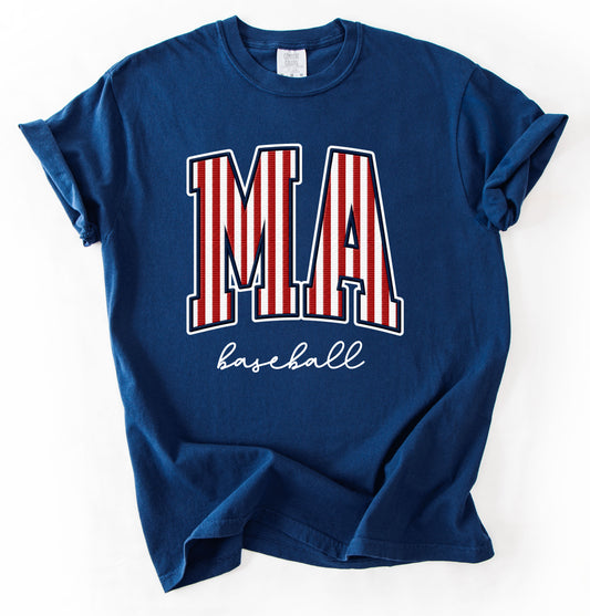 Comfort Colors or Gildan Softstyle Marshall Patriots Baseball Shirt/ Youth and Adult Sizes