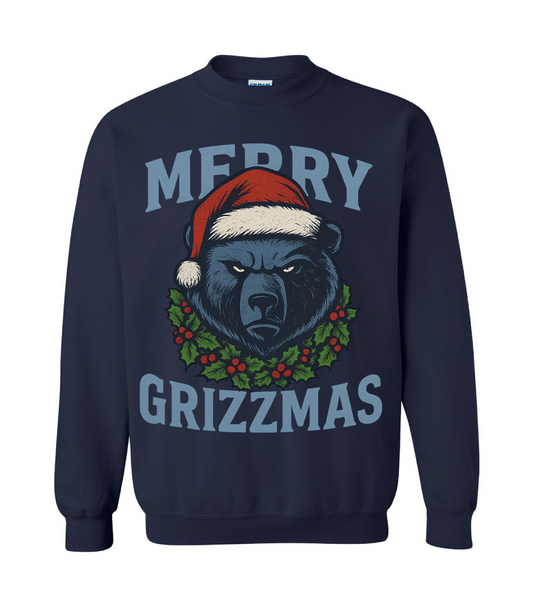 Merry Grizzmas Sweatshirt / Youth and Adult Sizes