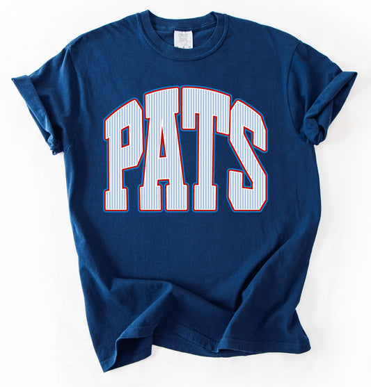 Comfort Colors or Gildan Softstyle Seersucker Print PATS Shirt - Youth and Adult Sizes/ Lewisburg/ Marshall Academy/Pike Lib