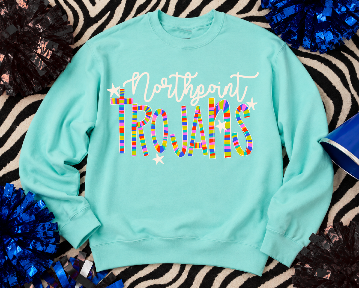 LAT Brand. - Northpoint Sweatshirt - Striped Design/ Youth and Adult Sizes